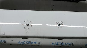 Front bare bumper Ford Fusion mk5 17-18 without parking sensors, white, YCC Taiwan, CAPA, torn, dented, broken fasteners, scratches