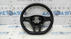 Bare steering wheel VW Jetta 15-16 USA black rubber, without overlay and buttons, broken fastening