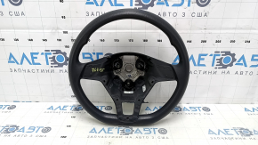 Bare steering wheel VW Passat b8 16-19 USA rubber black, without overlay and buttons, broken fastening, abrasion