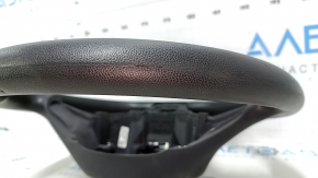 Bare steering wheel VW Passat b8 16-19 USA rubber black, without overlay and buttons, broken fastening, abrasion