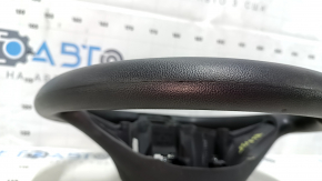 Bare steering wheel VW Passat b8 16-19 USA rubber black, without overlay and buttons, broken fastening, abrasion