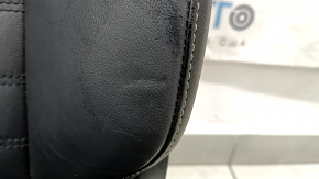Passenger seat Ford Fusion mk5 17-20 without airbag, leather black, electric, heated, shot, dented, needs cleaning