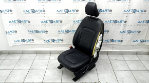 Driver's seat Ford Fusion mk5 17-20 without airbag, leather black, electric, heated, shot, scratches, for cleaning