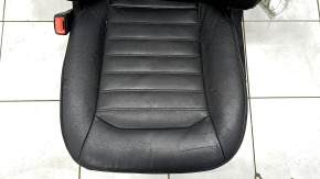 Driver's seat Ford Fusion mk5 17-20 without airbag, leather black, electric, heated, shot, scratches, for cleaning