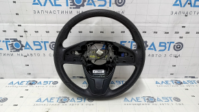 Bare steering wheel Honda Civic X FC 16-21 rubber black, with pads, worn, scratches