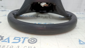 Bare steering wheel Honda Civic X FC 16-21 rubber black, with pads, worn, scratches