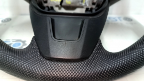Bare steering wheel Honda Civic X FC 16-21 rubber black, with pads, worn, scratches