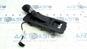Gear knob with shifter cover Ford Escape MK3 17-19 leather black, scratches