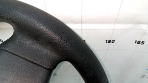 Naked steering wheel Toyota Camry v55 15-17 usa black rubber, scratches, needs cleaning, worn