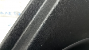 Door trim card rear right Ford Fusion mk5 17-20 black with insert black leather, molding under the tree, armrest leather, scratches, tear