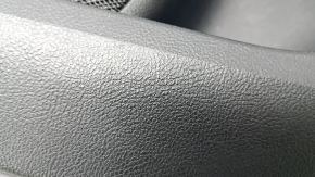 Door trim card rear right Ford Fusion mk5 17-20 black with insert black leather, molding under the tree, armrest leather, scratches, tear