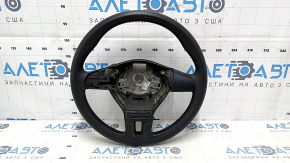 Naked steering wheel VW Passat b7 12-15 USA black rubber, no button, bump, scratches