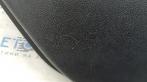 Door trim card rear left Ford Fusion mk5 17-20 black with insert black leather, molding under the tree, armrest leather, scratches