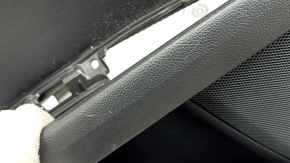 Door trim card rear left Ford Fusion mk5 17-20 black with insert black leather, molding under the tree, armrest leather, scratches