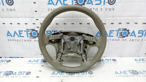 Naked steering wheel Toyota Sienna 11-16 beige rubber, scratch, needs cleaning, worn