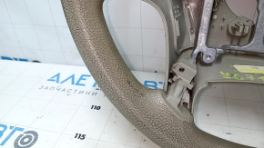 Naked steering wheel Toyota Sienna 11-16 beige rubber, scratch, needs cleaning, worn