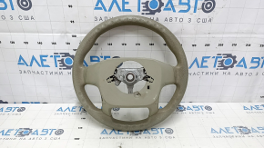 Naked steering wheel Toyota Sienna 11-16 beige rubber, scratch, needs cleaning, worn