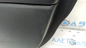 Door trim card front right Ford Fusion mk5 17-20 black with insert black leather, molding under the tree, armrest leather, scratches