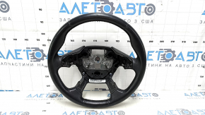 Naked steering wheel Ford C-max MK2 13-18 leather black, bumps, scratches, abrasions