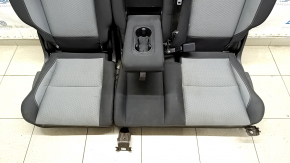 Rear row of seats 2 row Ford Escape MK3 15-17 cloth black-gray, dry cleanable