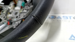 Naked steering wheel Ford Mustang mk6 15-23 leather black, without button covers, scuffs, scratches, dents