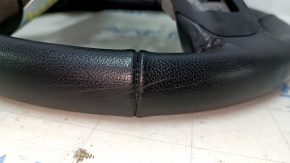 Naked steering wheel Ford Mustang mk6 15-23 leather black, without button covers, scratches