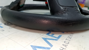 Naked steering wheel Ford Mustang mk6 15-23 leather black, without button covers, scratches
