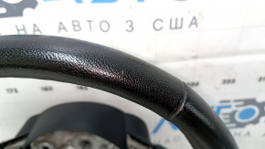 Naked steering wheel Ford Mustang mk6 15-23 leather black, without button covers, scratches, abrasions