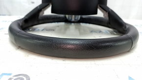 Naked steering wheel Ford Mustang mk6 15-23 leather black, without button covers, scratches, abrasions