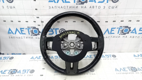Naked steering wheel Ford Mustang mk6 15-23 leather black, without button covers, scratches, abrasions