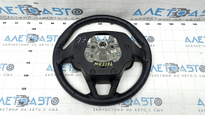 Naked steering wheel Ford Fusion mk5 17-20 leather black, worn, dent