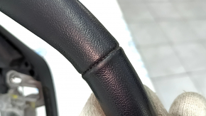 Naked steering wheel Ford Fusion mk5 17-20 leather black, worn, dent