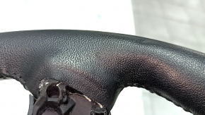 Naked steering wheel Ford Fusion mk5 17-20 leather black, worn, dent