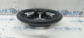 Naked steering wheel Ford Fusion mk5 17-20 leather black, worn, dent