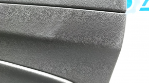 Door trim card rear right Ford Escape MK3 17-19 rest black with black plastic insert, armrest black leather, with chrome handle, under the tweeter, scratches