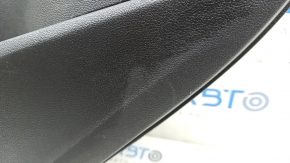 Door trim card rear right Ford Escape MK3 17-19 rest black with black plastic insert, armrest black leather, with chrome handle, under the tweeter, scratches