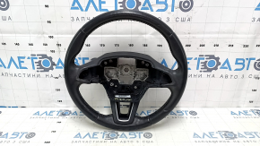 Naked steering wheel Ford Ecosport 18-20 leather, black, no buttons, dents, scratches