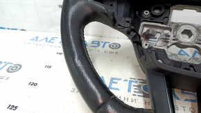 Naked steering wheel Ford Ecosport 18-20 leather, black, no buttons, dents, scratches