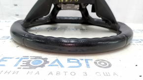Naked steering wheel Ford C-max MK2 13-18 leather black, scuffs, scratches, dents