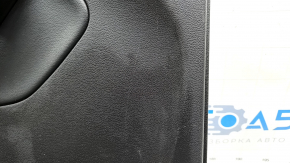 Door trim card rear left Ford Escape MK3 17-19 rest black with black plastic insert, armrest black leather, with chrome handle, under the tweeter, scratches