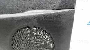 Door trim card rear left Ford Escape MK3 17-19 rest black with black plastic insert, armrest black leather, with chrome handle, under the tweeter, scratches
