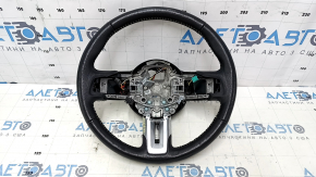 Naked steering wheel Ford Mustang mk6 15-23 leather black, without button covers, scratches