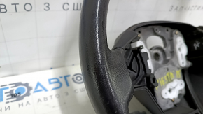 Naked steering wheel Ford Fiesta 11-19 leather black, no buttons, scratches
