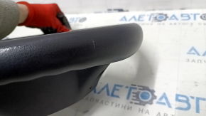 Naked steering wheel Ford Fiesta 11-19 leather black, no buttons, scratches