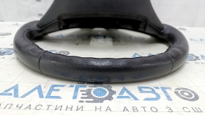 Naked steering wheel Ford Fiesta 11-19 leather black, no buttons, scratches