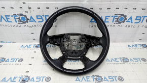 Naked steering wheel Ford C-max MK2 13-18 leather black, scratch, bumps, needs cleaning