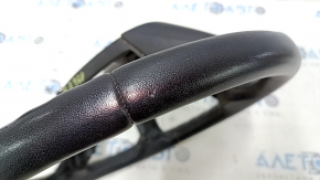 Naked steering wheel Ford C-max MK2 13-18 leather black, scratch, bumps, needs cleaning