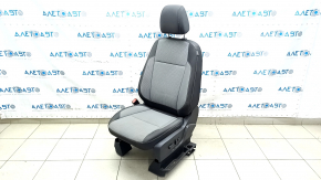 Driver's seat Ford Escape MK3 17-19 without airbag, cloth black-gray, electric, for dry cleaning