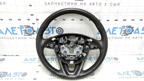 Steering wheel bare Lincoln MKX 16 - brown leather, without heating, with wood trim, scratches, dents, bumps