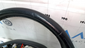 Steering wheel bare Lincoln MKX 16- leather black, without heating, overlay, scratches, dents, bumps, scuffs
